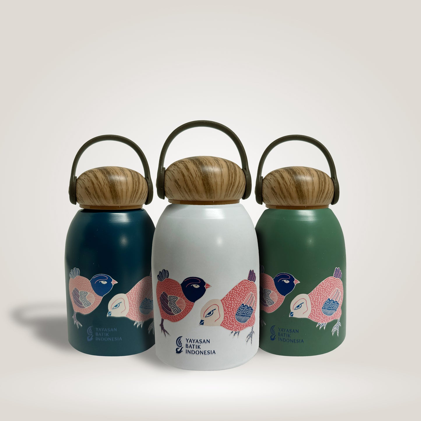 Batik "Chicks" Bottle/Mug by YBI (Yayasan Batik Indonesia)