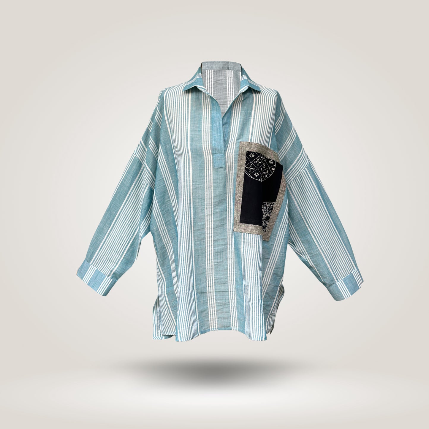 Light Blue Olive Long Shirt by NES