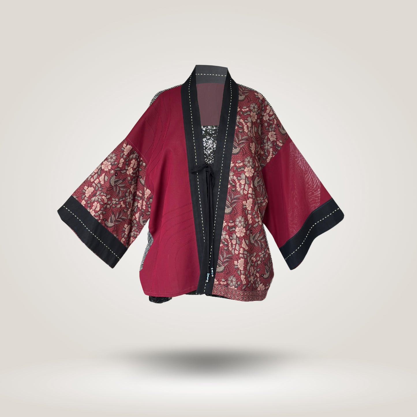 Maroon Yukata Short Outer by NES