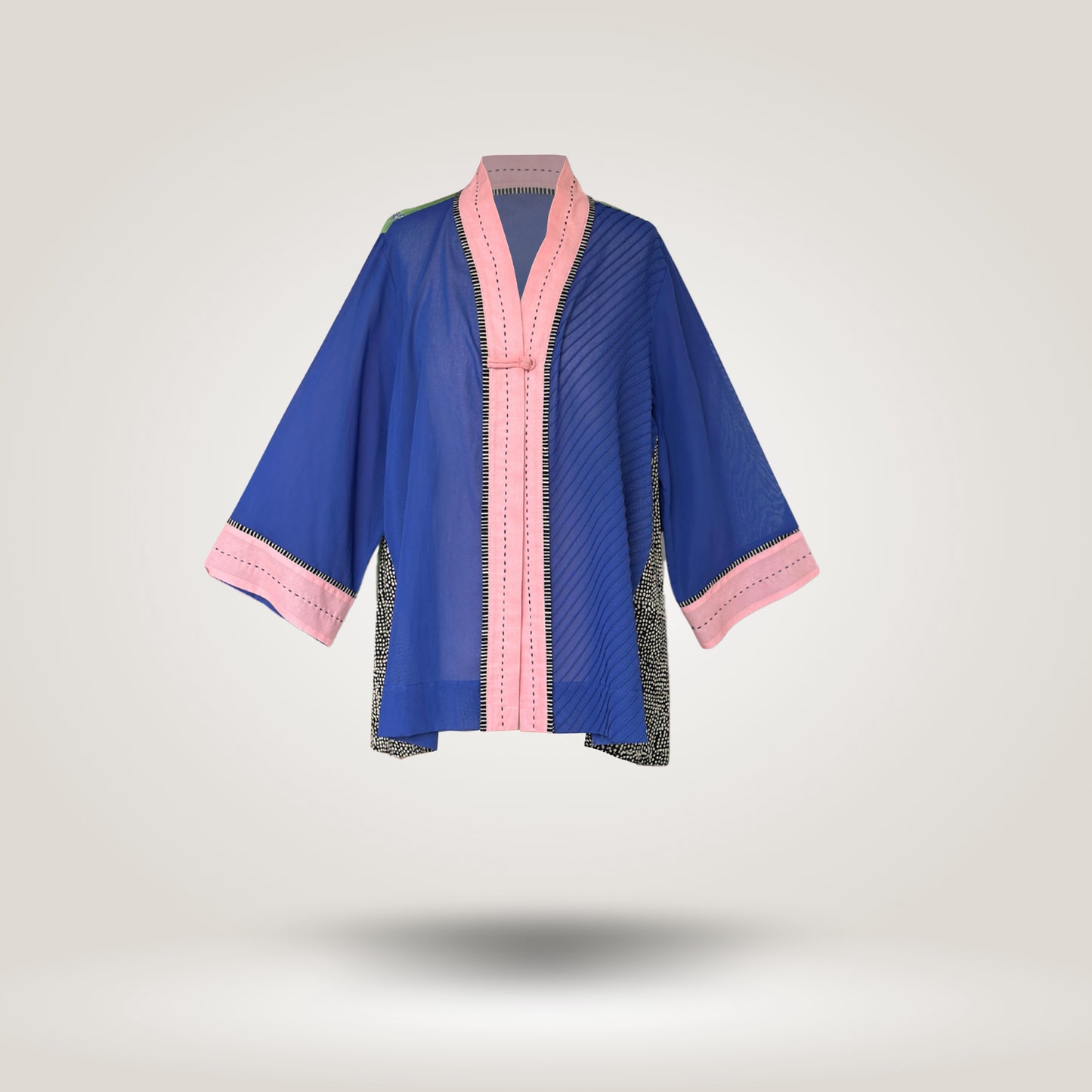 Blue-Pink Kimoru Blouse by NES