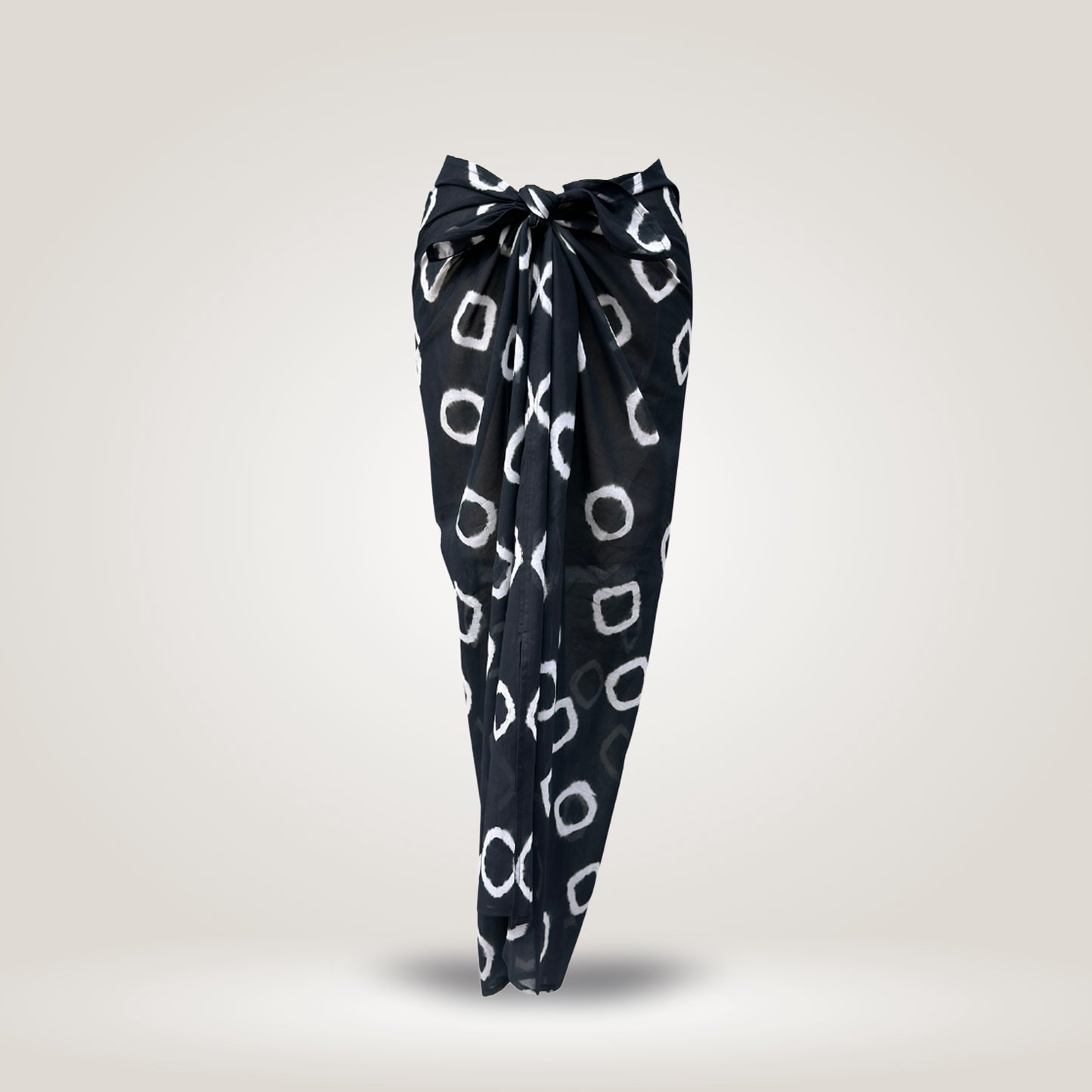 White Black Full Kiara Sarong by NES