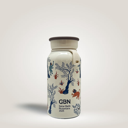 Batik "Animal series GBN"  Vacuum Flask by YBI (Yayasan Batik Indonesia)