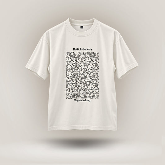 Batik Megamendung T-Shirt - White by Batik Komar