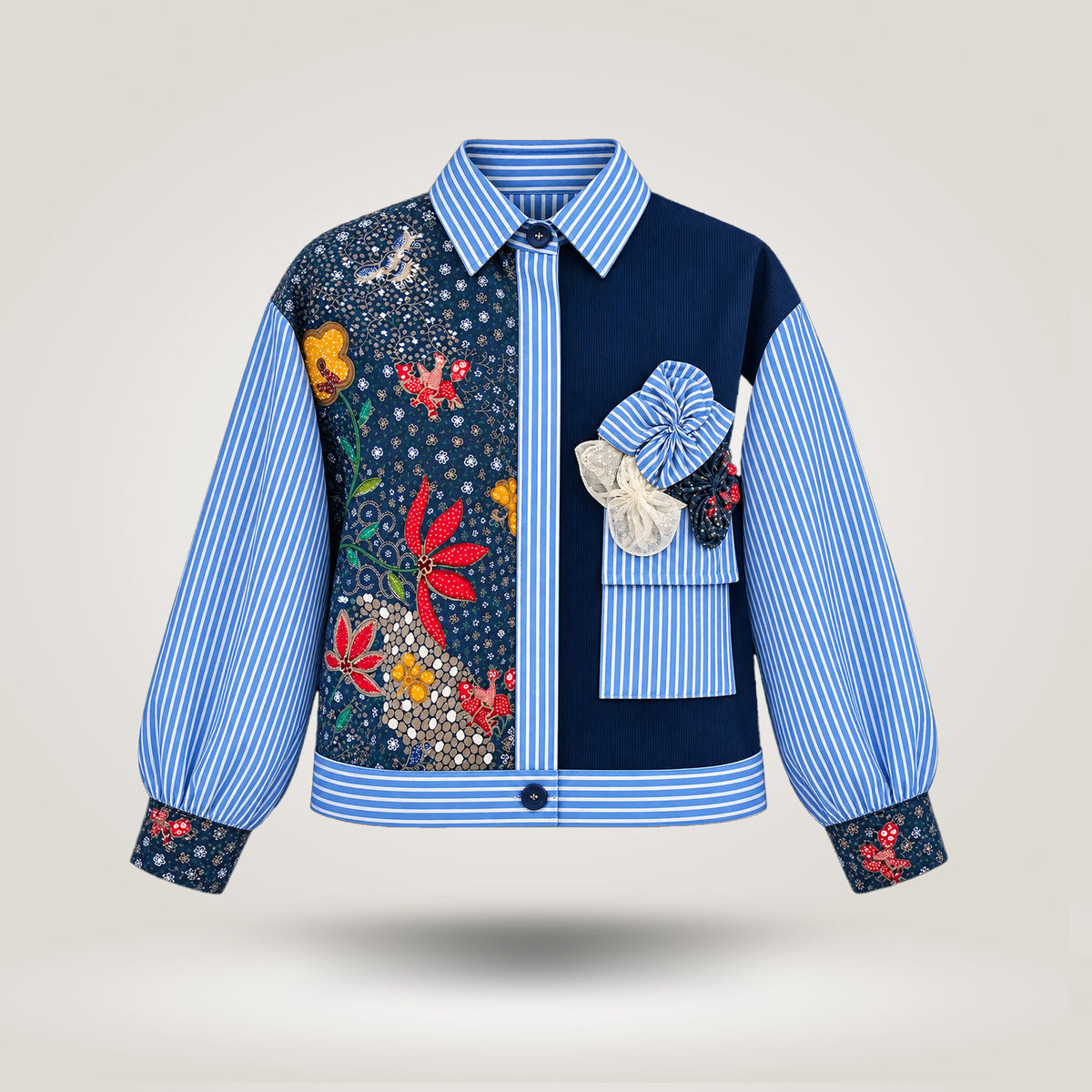 Blue Flower Batik Outer by CLUE