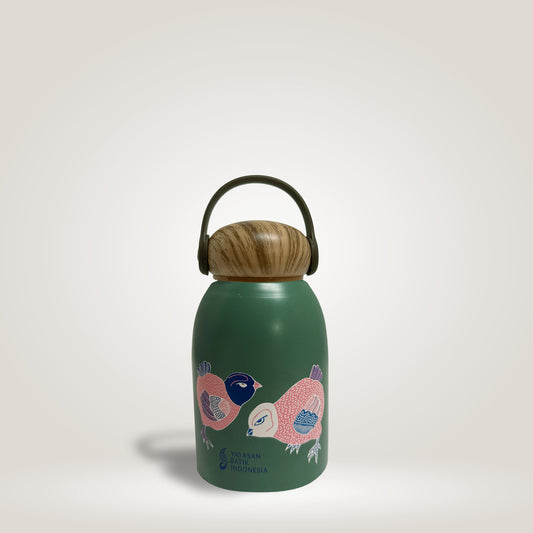 Batik "Chicks" Bottle/Mug by YBI (Yayasan Batik Indonesia)