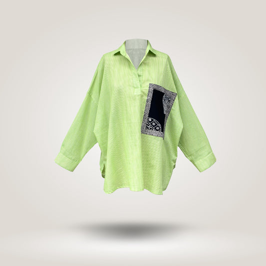 Green Olive Shirt by NES
