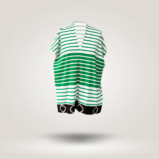 Green White Millie shirt by NES