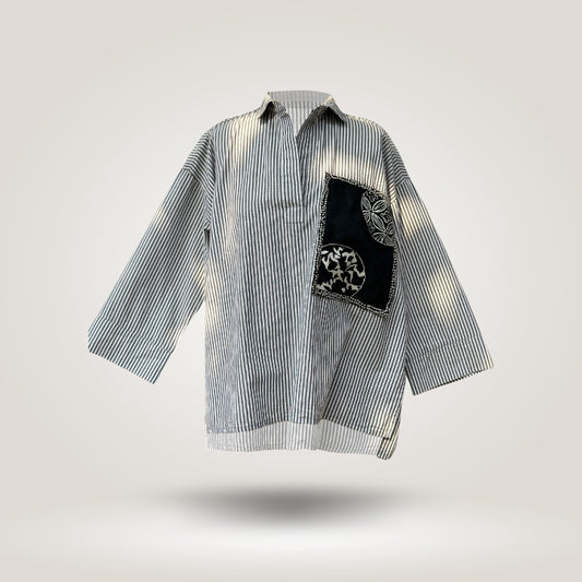 Grey Olive Long Shirt by NES