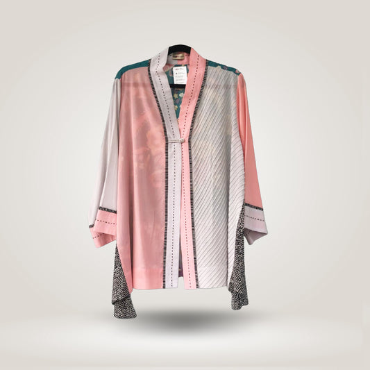 Grey Pink Kimoru Outer by NES