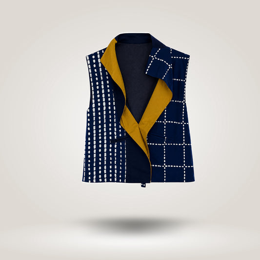 Lembayung Raw Vest by Dama Kara