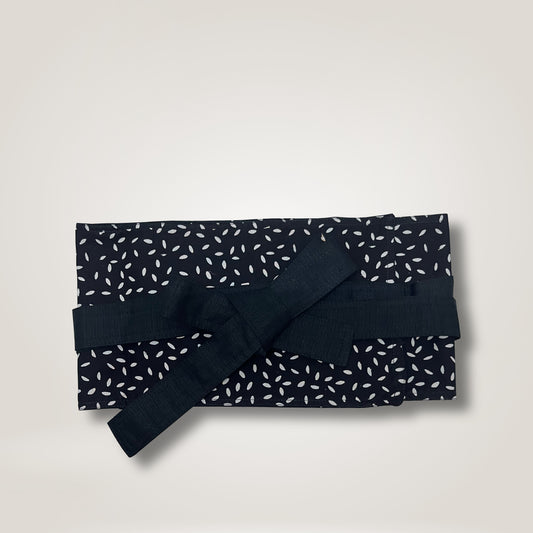 Reversible Obi Belt Navy Blue by BooLao