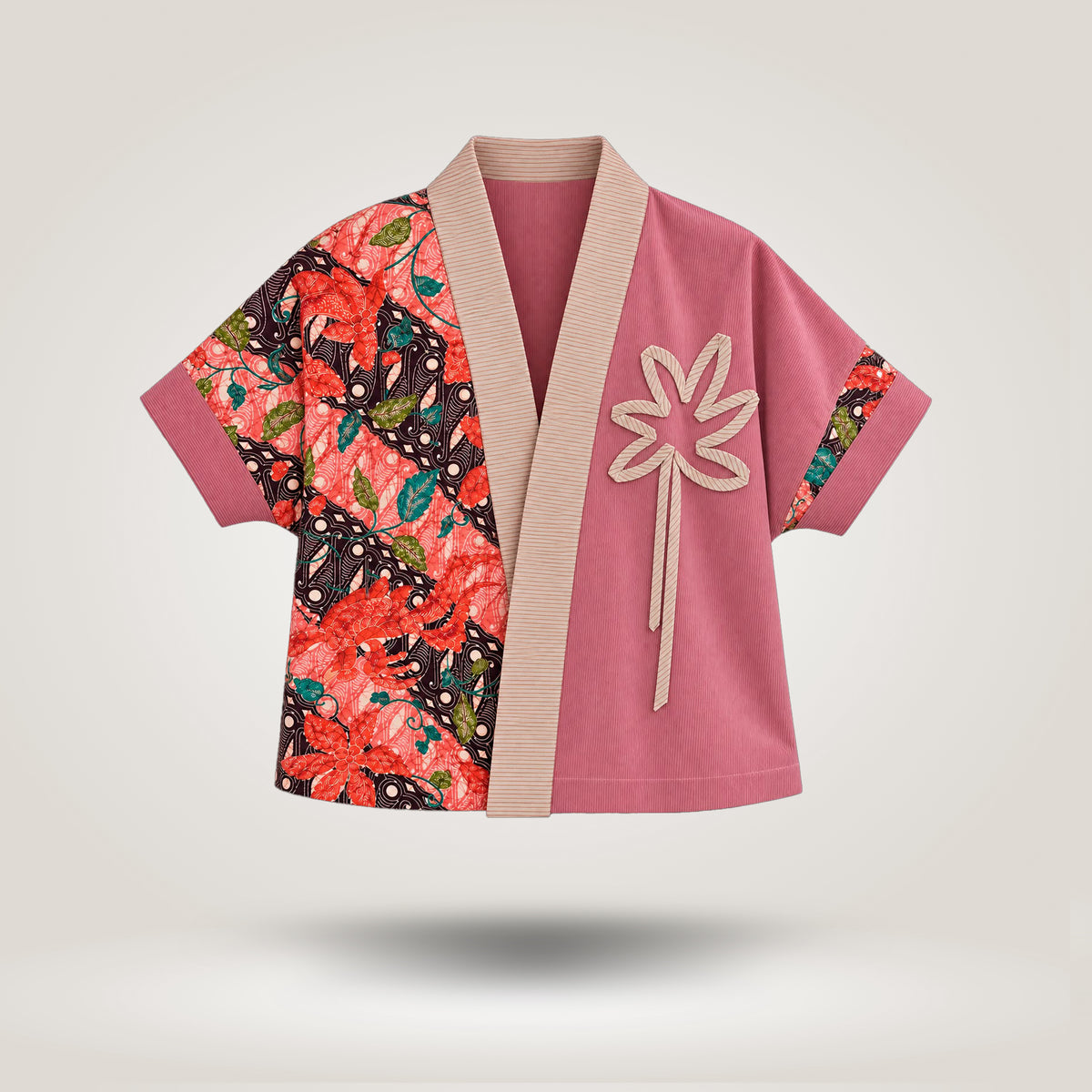 Pink Flower Batik Outer by CLUE