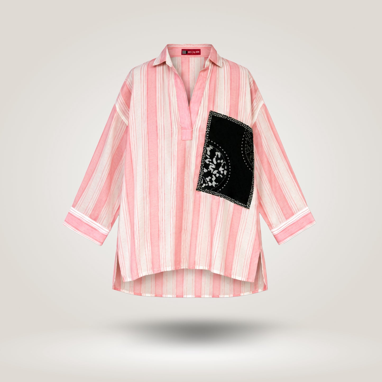 Pink Olive Blouse by NES (S-M)
