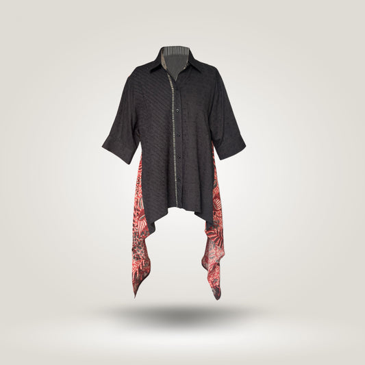 Black-Red Kayla Shirt by NES