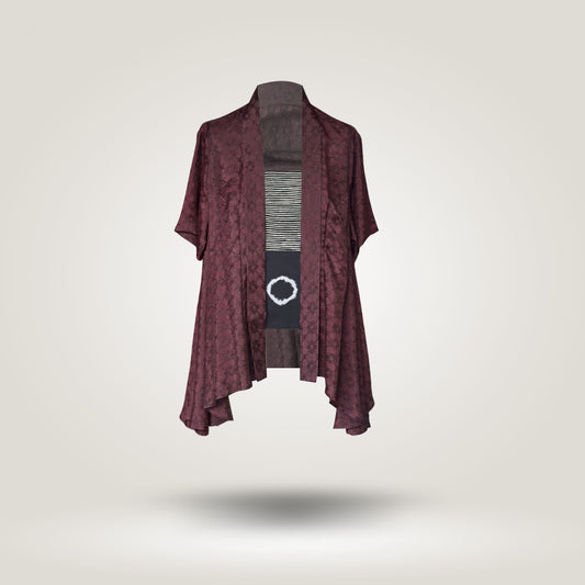 Brown-Maroon Kutubaru Kebaya by NES