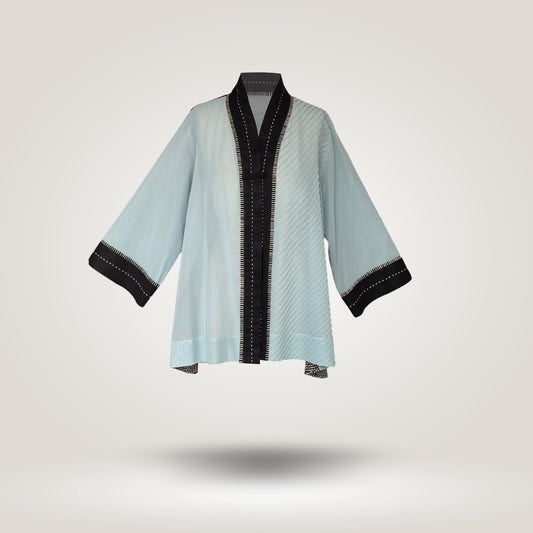 Blue-Black Kimoru Blouse