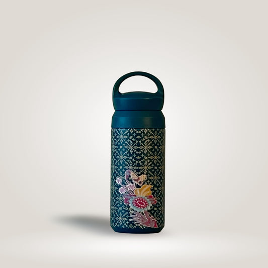 Batik Tumbler Teal Small Pattern by YBI (Yayasan Batik Indonesia)